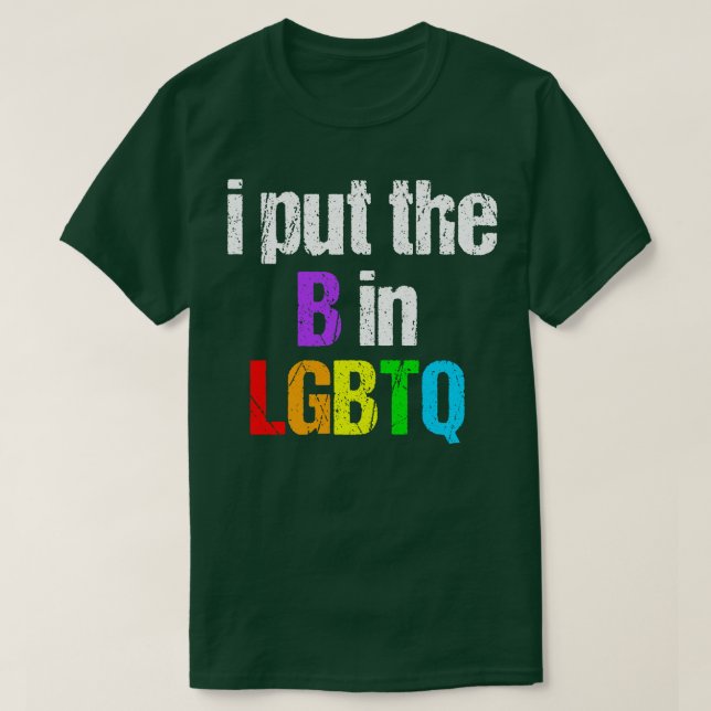 Funny Bisexual LGBTQ T Shirt (Design framsida)
