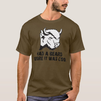 Funny Bison Shirt Buffalo Shirt Funny Beard Shirt T