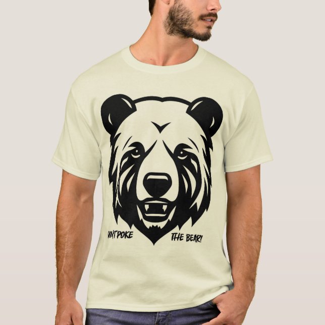 Funny björndesign t shirt (Framsida)
