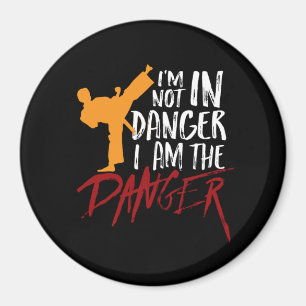 Funny Black Bälte Fighter Martial Arts Humor Magnet