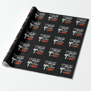 Funny Black Bälte Humor Taekwondo Jiu Jitsu Karat Presentpapper