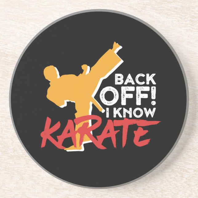 Funny Black Bälte Martial Arts I Know Karate Underlägg (Framsidan)