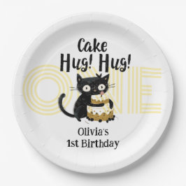 Funny Black Cat 1:a födelsedag Party