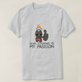 Funny Black Cat Cooking T-Shirt – Cute Chef Cat Me