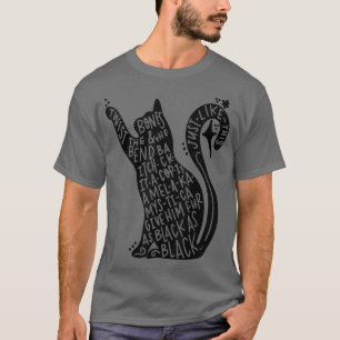 Funny Black Cat Lover Cat Mamma Cat Pappa Boo Crew T Shirt