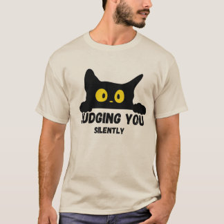 Funny Black Cat Meme T-Shirt-Perfekt för Cat Lover T Shirt