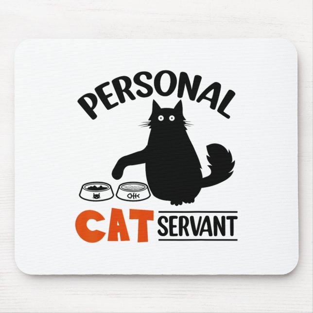Funny Black Cat Personal Cat Servant Musmatta (Framsidan)