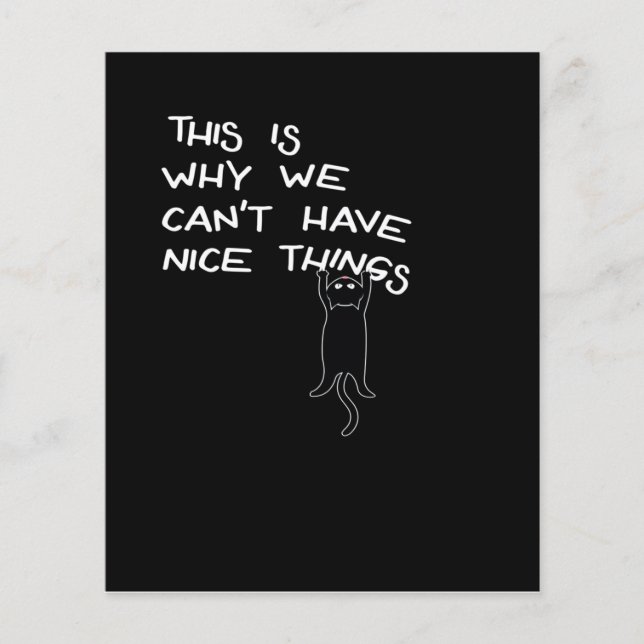 Funny Black Cat Say | Cute Gift | Familj Älskare (Framsida)