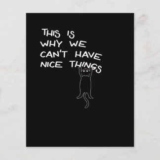 Funny Black Cat Say | Cute Gift | Familj Älskare