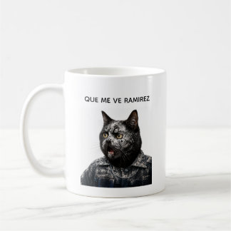 Funny Black Cat – What Happened?! Kaffemugg