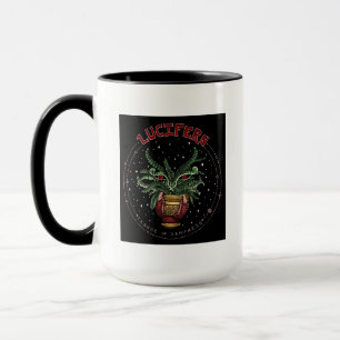 Funny Black Djävulen Plant Lucifern Halloween De Mugg
