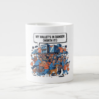 Funny Black Friday Sale Rush T-Shirt Design Jumbo Mugg