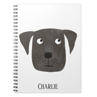 Funny Black Labrador Retriever Hund Personlig Anteckningsbok