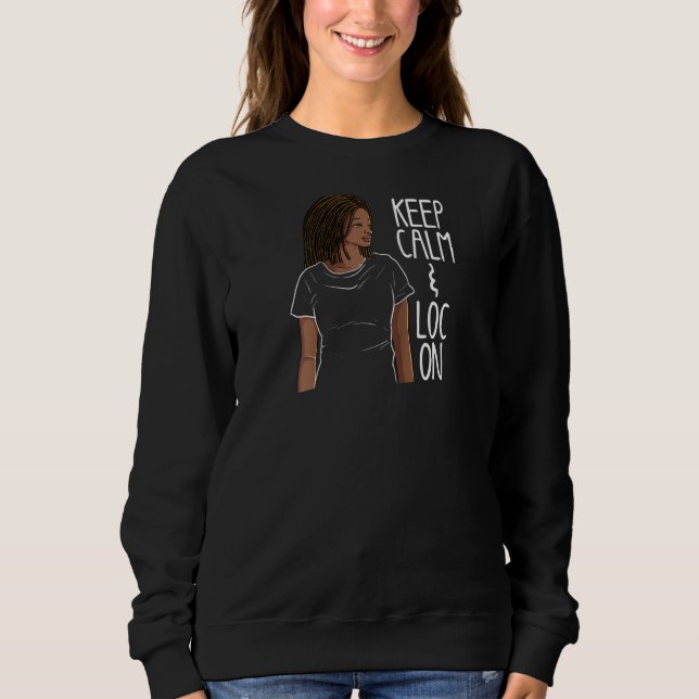 Funny Black Melanin Dreadlocks Cute Afro Loc Girl T Shirt (Framsida)