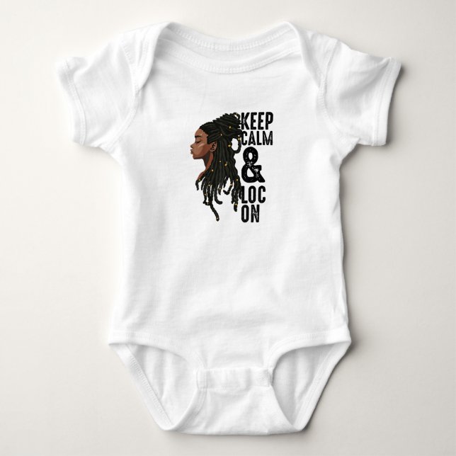 Funny Black Melanin Dreadlocks Gift Cute Afro Loc T Shirt (Framsida)