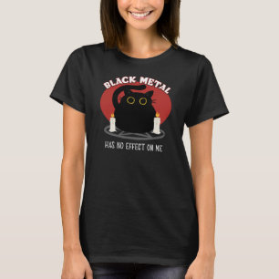 Funny Black Metall Satanic Cat Quote T-Shirt