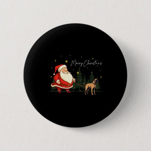 Funny Black Mouth Cur Hund Jultomten jul Wa Knapp