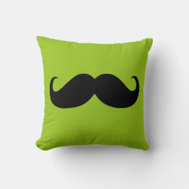 Funny Black Mustache 6 Kudde