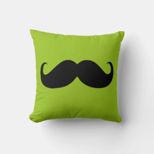 Funny Black Mustache 6 Kudde