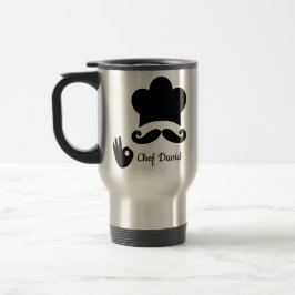 Funny Black Mustache Anpassningsbar Text Namn Hat Resemugg