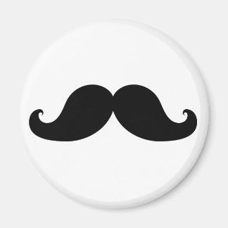Funny Black Mustache Humor Magnet