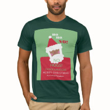 Funny Black Santa No Hugs Ugly Julafton Sweater