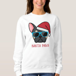 Funny Black Tan Frenchie Santa Tass jul T Shirt
