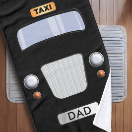 Funny Black Taxi Cab Personlig Hand Towel