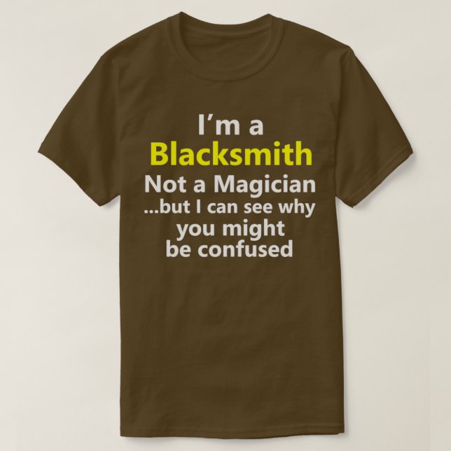 Funny Blacksmith Job Title Forge Career Metalworke T Shirt (Design framsida)