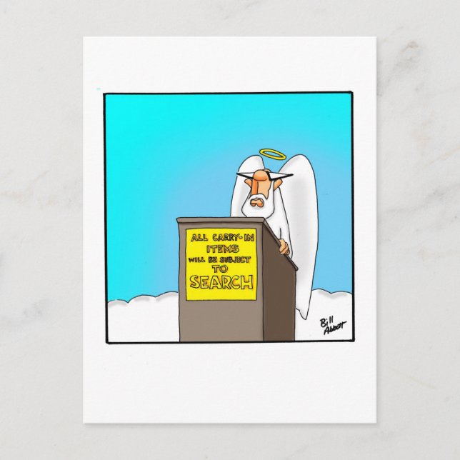 Funny Blessings & Faith Humor vykort (Framsida)