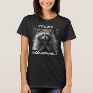 Funny Bli en icke-styrbar Raccoon Sopor Panda Anim T Shirt