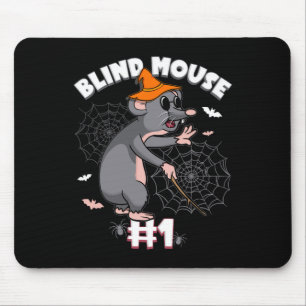 Funny Blind Mouse #1 Halloween Ghost Group-familj Musmatta