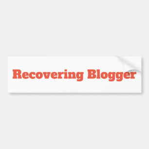 Funny Bloggare Bumper Sticker Bildekal