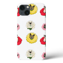 Funny Blommigt Cat Ansikte