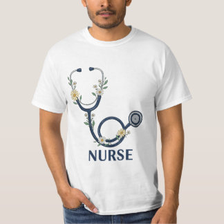 Funny blommigt Nurse Life Medical Humor Hero Medic T Shirt