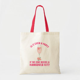 Funny Blommigt Vin Hangover Kit Bachelorette Tygkasse