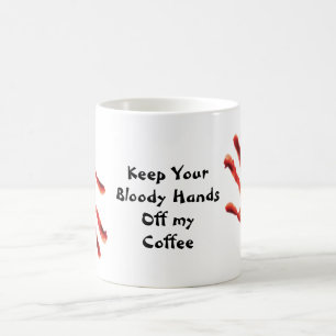 Funny Bloody Händer Kaffe koppar