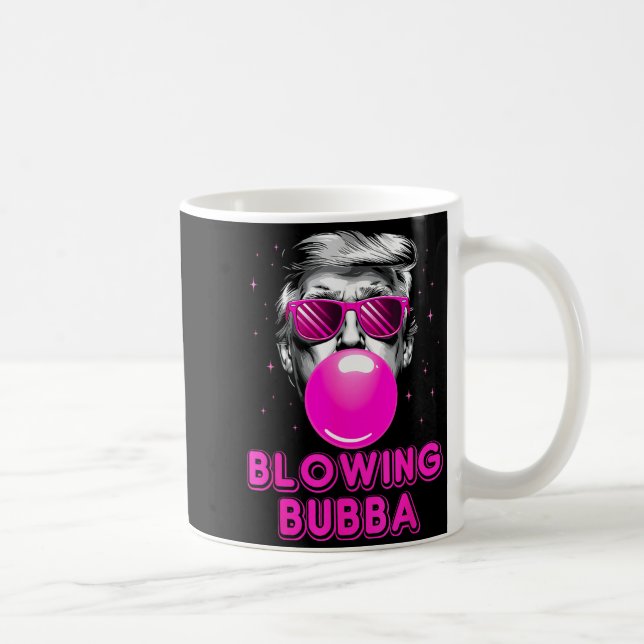 Funny Blowing Bubba  Kaffemugg (Höger)