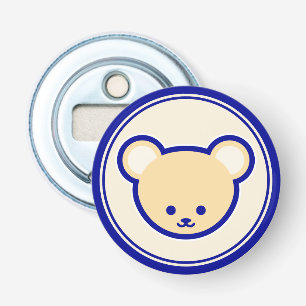 Funny Blue Beige Nalle Cute Tecknad Art Flasköppnare