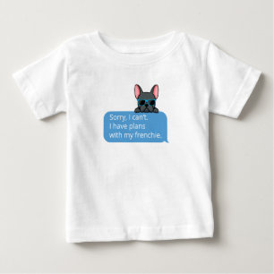 Funny Blue Fransk Bulldog T Shirt