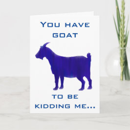 Funny Blue Goat Grattis på födelsedagen Card Kort