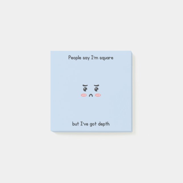 Funny Blue Post-it Notes (Framsida)