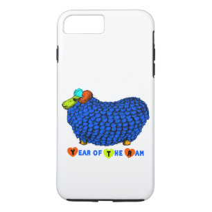 Funny Blue Ram Chinese Year Zodiac iPhone