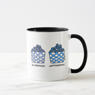 Funny Bluebär Happybär Lycklig Blues Tecknad Mugg