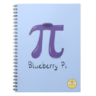 Funny Blueberry Pi Symbol Math Teacher Anteckningsbok