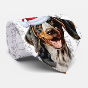 Funny Bluetick Coonhound jul Hund älskare Slips