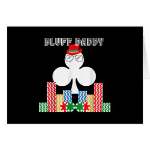 Funny Bluff pappa Poker Casino Game Texas Hälsningskort