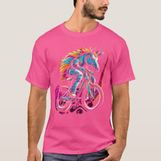Funny Bmx Unicorn Bike Magic Bicycle Rider T Shirt