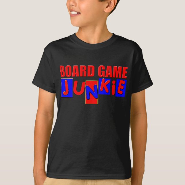 Funny Board Gamer Tee Shirt (Framsida)