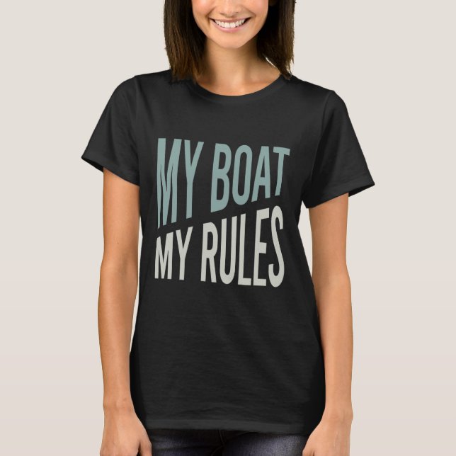 Funny Boater Humor T Shirt (Framsida)